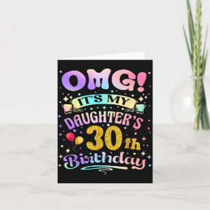 Tarjeta Omg Cumpleaños 30 de mi Hija Feliz 30 Años