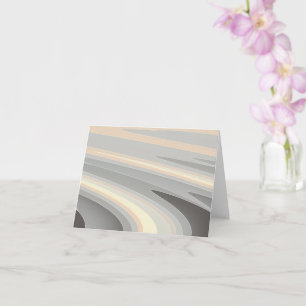 Tarjeta ondas rosa amarillas grises