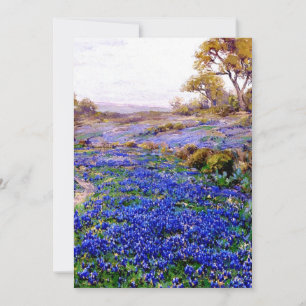 Tarjeta Onderdonk - Bluebonnets en Twilight, al norte de S