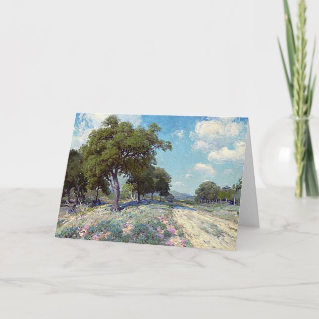Tarjeta Onderdonk - Camino a través de los árboles, (Anverso)