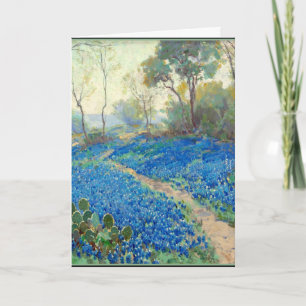Tarjeta Onderdonk - Una colina de Bluebonnets - Texas