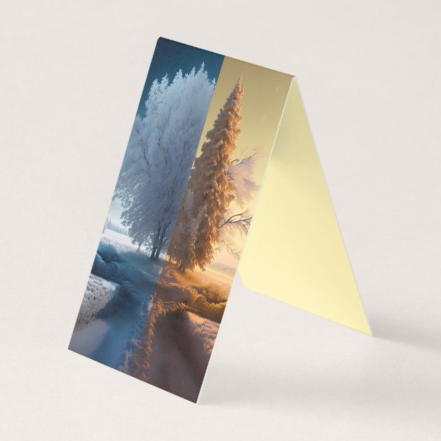 Tarjeta One day in winter (Anverso)