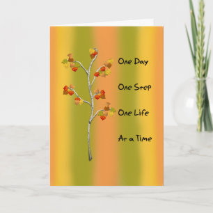Tarjeta One Day One Step Personaliza a Branch Yellow Naran
