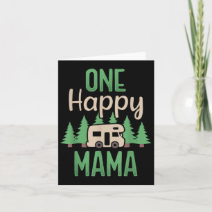 Tarjeta One Happy Camper Happy Mama First Birday Party C