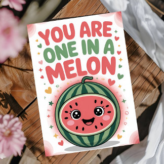 Tarjeta One in a Melon Birthday Card