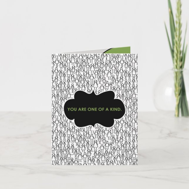 Tarjeta One of A Kind (Anverso)