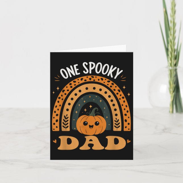 Tarjeta One Soky Dad Dad Matching Family Halloween Costume (Anverso)
