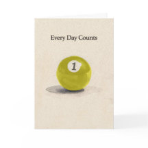 One Year Anniversary Sobriety Pool Ball 