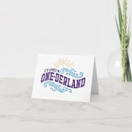 Tarjeta Onederland es Notecard precioso