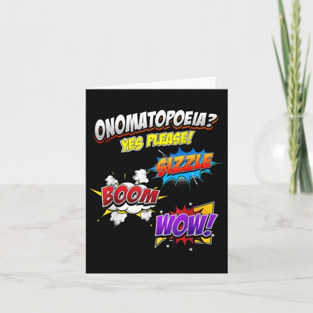 Tarjeta Onomatopeya_ Profesor de inglés Sonidos lingüístic (Anverso)