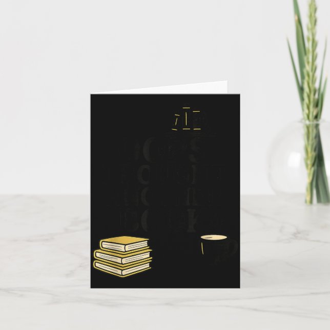 Tarjeta Oops I Bought Another Book, Funny Book Lover  (Anverso)