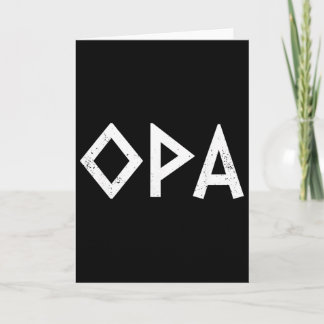 Tarjeta Opa Ancient Greek Pride Greek Flag Funny Greek Par