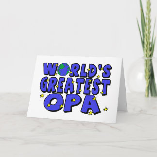 Tarjeta Opa más grande del mundo