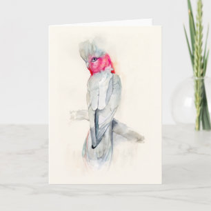 Tarjeta Opera acuarela Cockatoo
