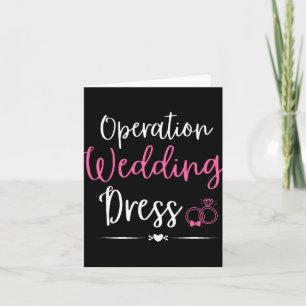 Tarjeta Operación Boda Vestido Bachelorette Party Boda