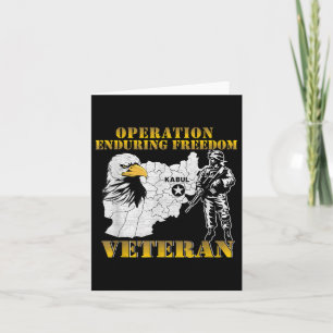 Tarjeta Operación Libertad Duradera Oef Veterano de Combat
