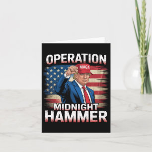 Tarjeta Operación Midnight Hammer Funny Trump