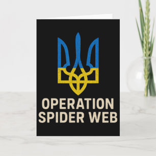 Tarjeta Operación Telaraña Ucrania Héroes Ucranianos Tryz