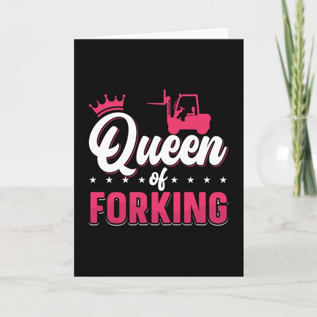 Tarjeta Operador De Elevadora De Horquilla Reina Del Camió (Anverso)