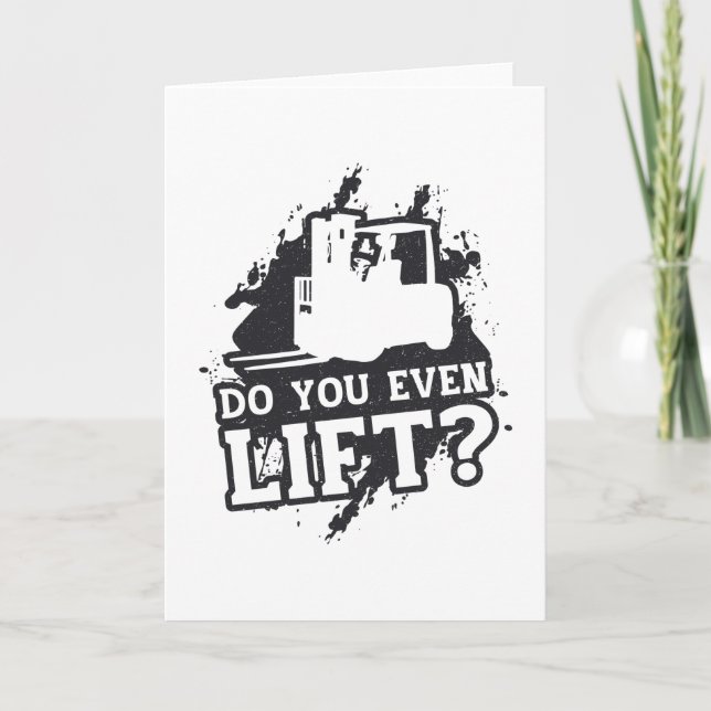 Tarjeta Operador de elevalunas de horquilla, ¿acaso levant (Anverso)