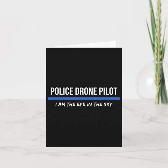 Tarjeta Operador piloto de drones de la policía (Anverso)