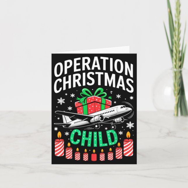 Tarjeta Operation Christmas Child Family Matching Xmas Fun (Anverso)