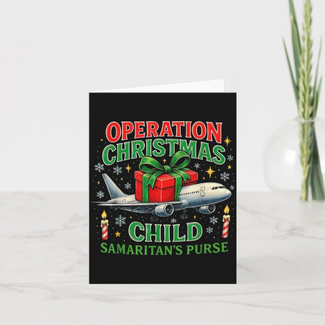 Tarjeta Operation Christmas Child Samaritan’s Purse Design (Anverso)