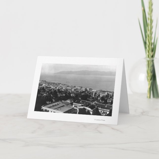 Tarjeta Opinión de Arial fotografía de Astoria, Oregon (Anverso)