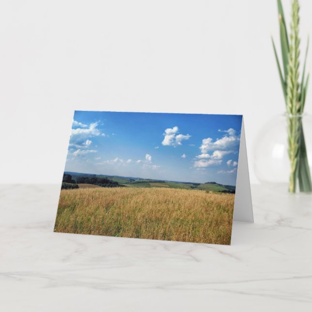 Tarjeta Opinión de campos de granja (Anverso)