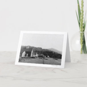 Tarjeta Opinión de la ciudad de Seldovia, fotografía de