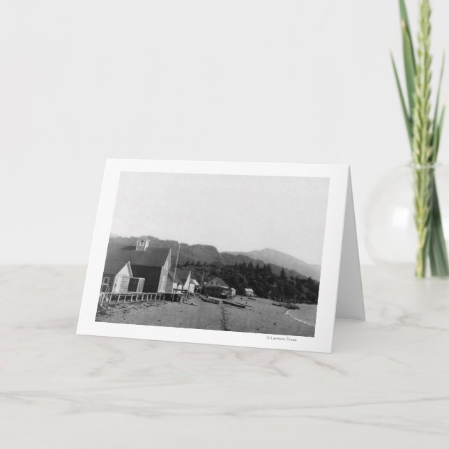 Tarjeta Opinión de la ciudad de Seldovia, fotografía de (Anverso)