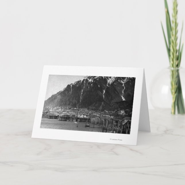Tarjeta Opinión de la costa fotografía de Juneau, Alaska (Anverso)