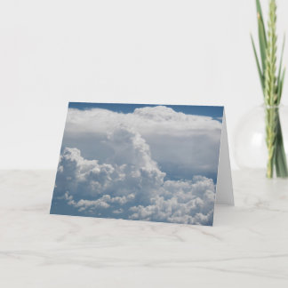 Tarjeta Opinión de nubes de cúmulo del cielo