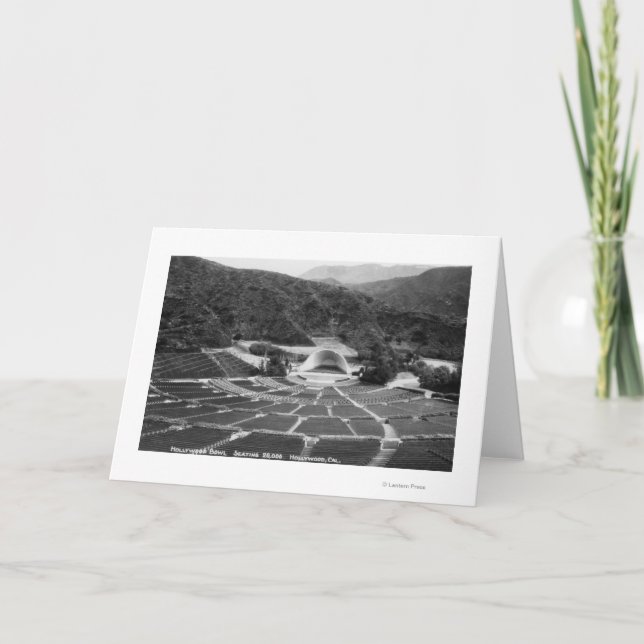 Tarjeta Opinión del cuenco de Hollywood, California (Anverso)