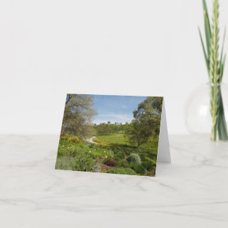 Tarjeta Opinión del jardín del pórche de entrada