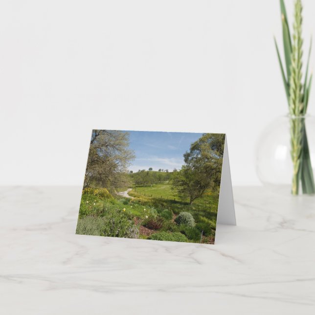 Tarjeta Opinión del jardín del pórche de entrada (Anverso)