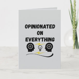 Tarjeta Opinionado Sobre Todo