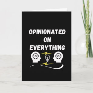 Tarjeta Opinionado Sobre Todo