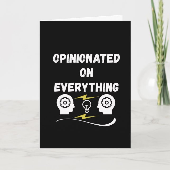 Tarjeta Opinionado Sobre Todo (Anverso)