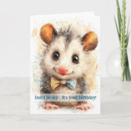 Tarjeta Opossum Birthday Card