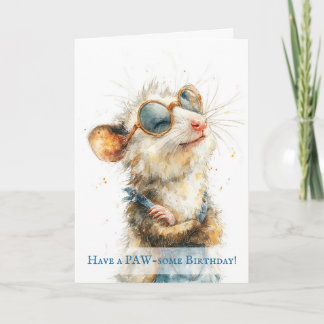 Tarjeta Opossum Birthday Card