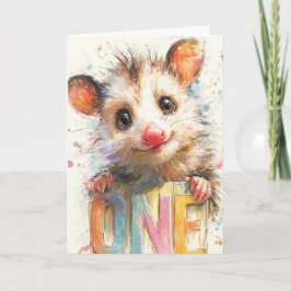 Tarjeta Opossum Birthday Card