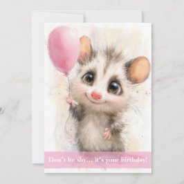 Tarjeta Opossum Birthday Card