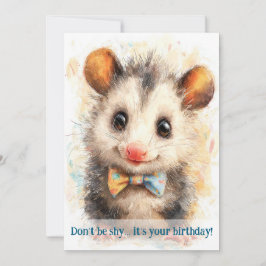 Tarjeta Opossum Birthday Card