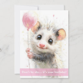 Tarjeta Opossum Birthday Card