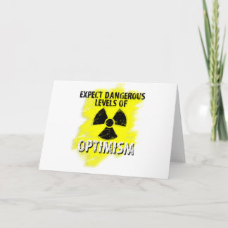 Tarjeta optimismo peligroso