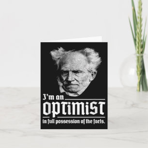 Tarjeta Optimista Arthur Schopenhauer Pessimism P