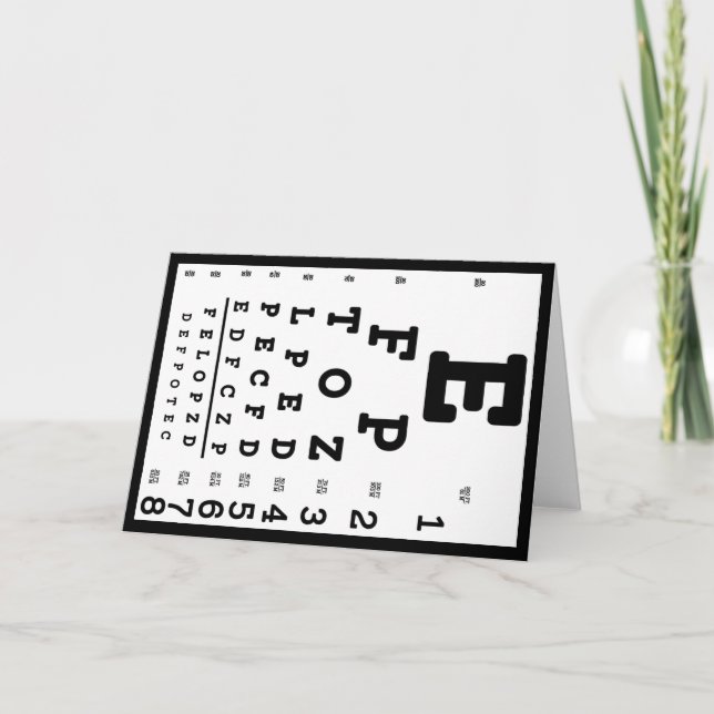 Tarjeta Optometrist (Anverso)