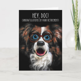 Tarjeta Optometrist Médica ocular jubilación Perro gracios