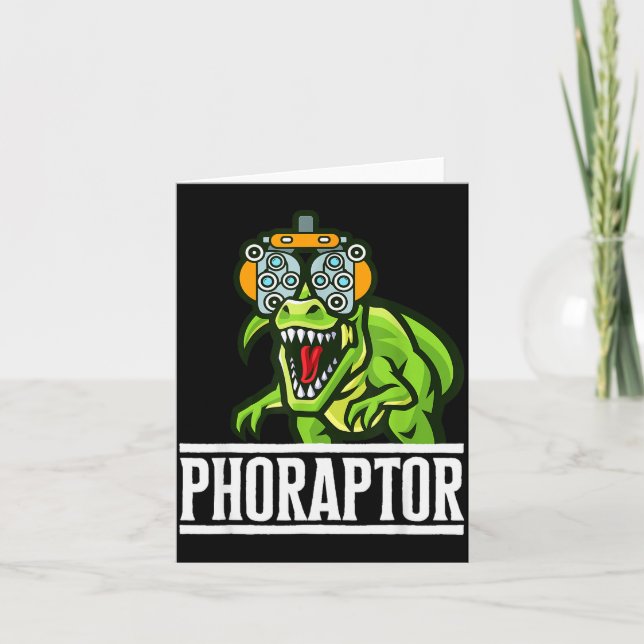 Tarjeta Optometry Machine Phoropter Funny Optometrist Phor (Anverso)